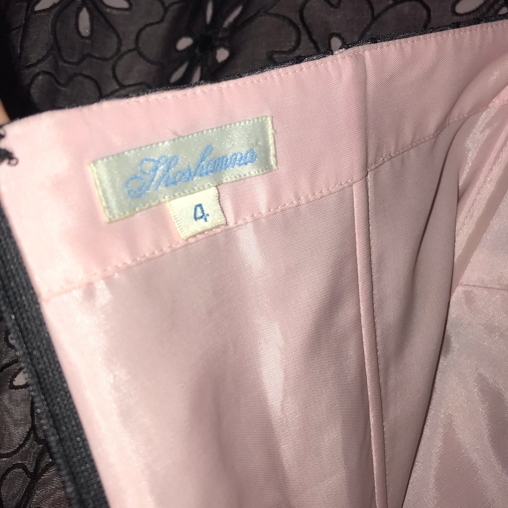Shoshonna Silk Eyelet Strapless Dress With Pink Tulle Crinoline NEW - Picture 4 of 15